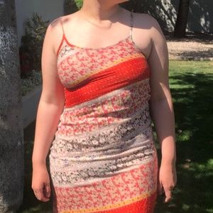 Colorful boho maxi dress